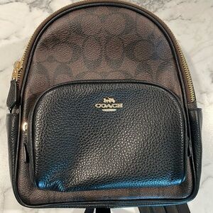 Coach Leather Mini Backpack